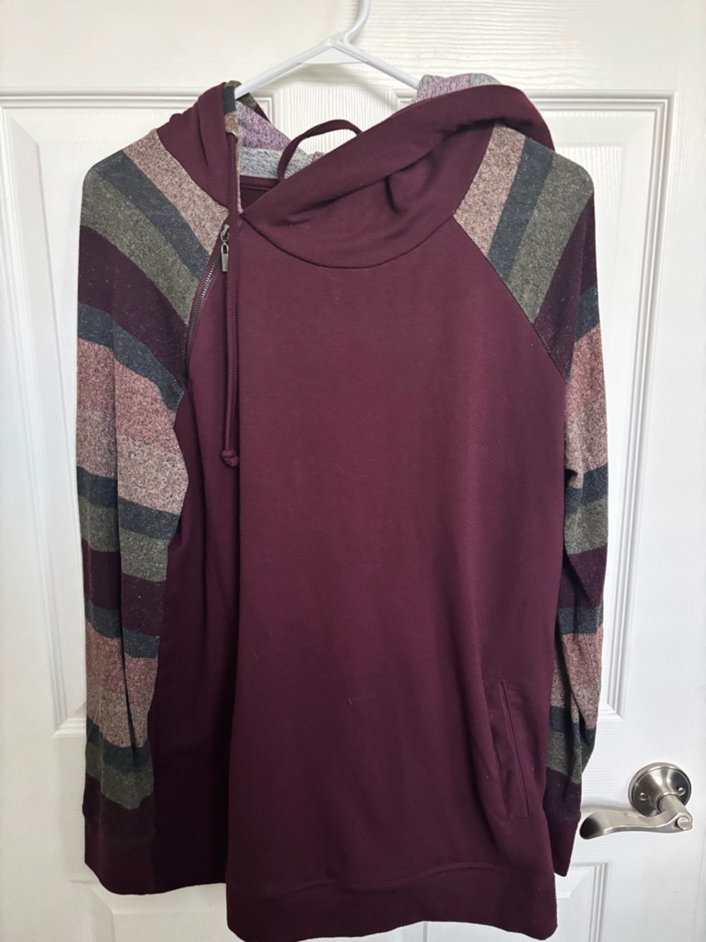 cozy maroon hoodie